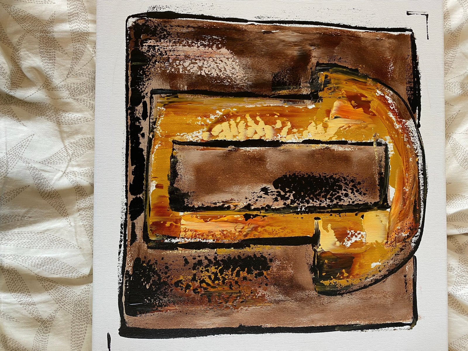 Schilderij "Golden Glow" van C.M. Leemhuis op Canvas, Ophalen of Verzenden