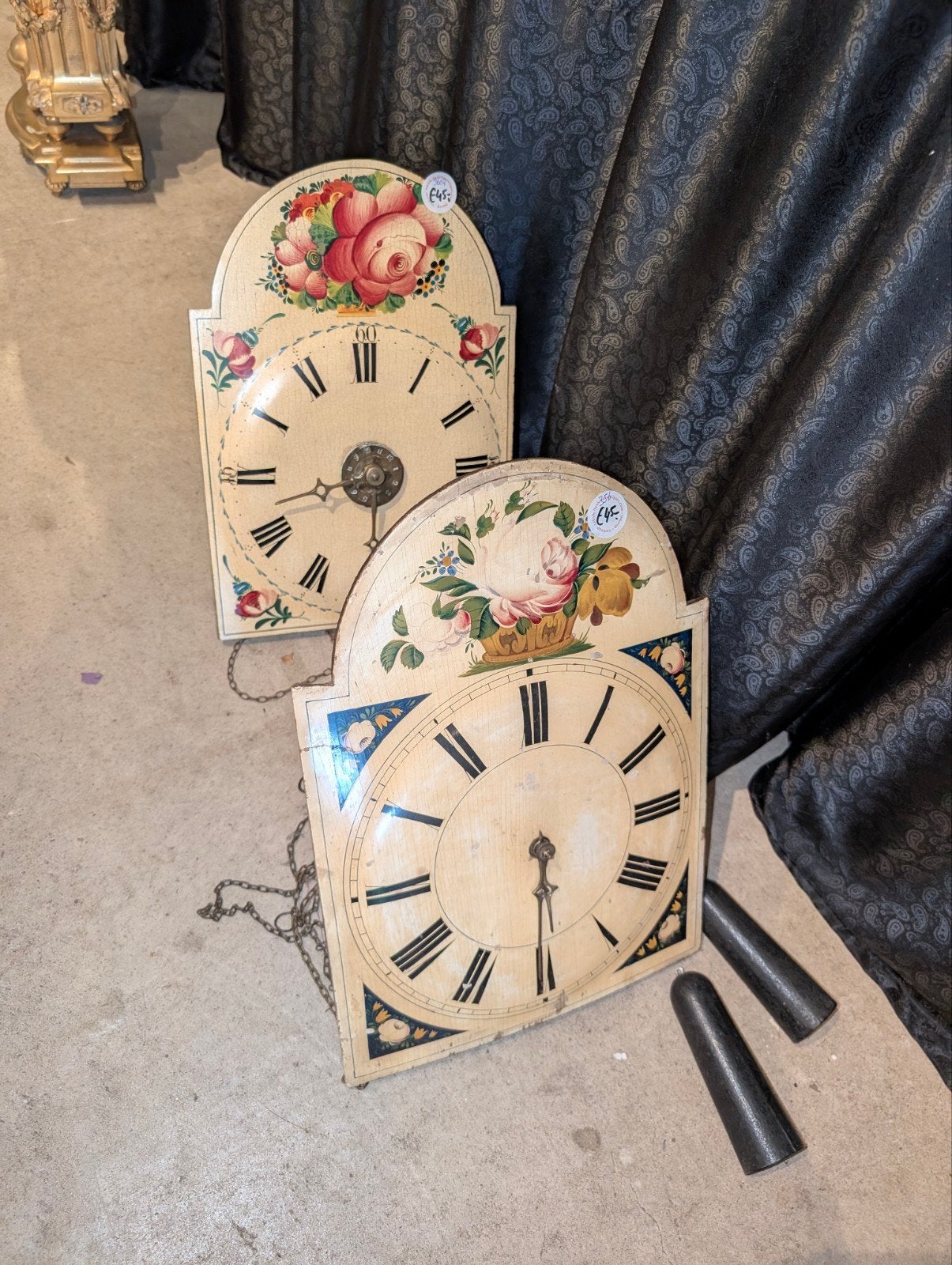 Antieke Duitse Schwarzwalder klok 38 cm hoog. €45., Antiek en Kunst, Antiek | Klokken, Ophalen