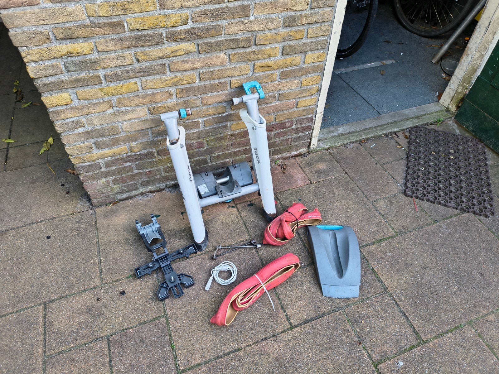 Tacx T2180 Vortex Smart fietstrainer met accessoires, Ophalen of Verzenden, Gebruikt, Overige typen