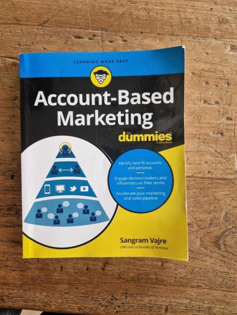 Account-Based Marketing For Dummies, Ophalen of Verzenden, Zo goed als nieuw, Economie en Marketing, Sangram Vajre