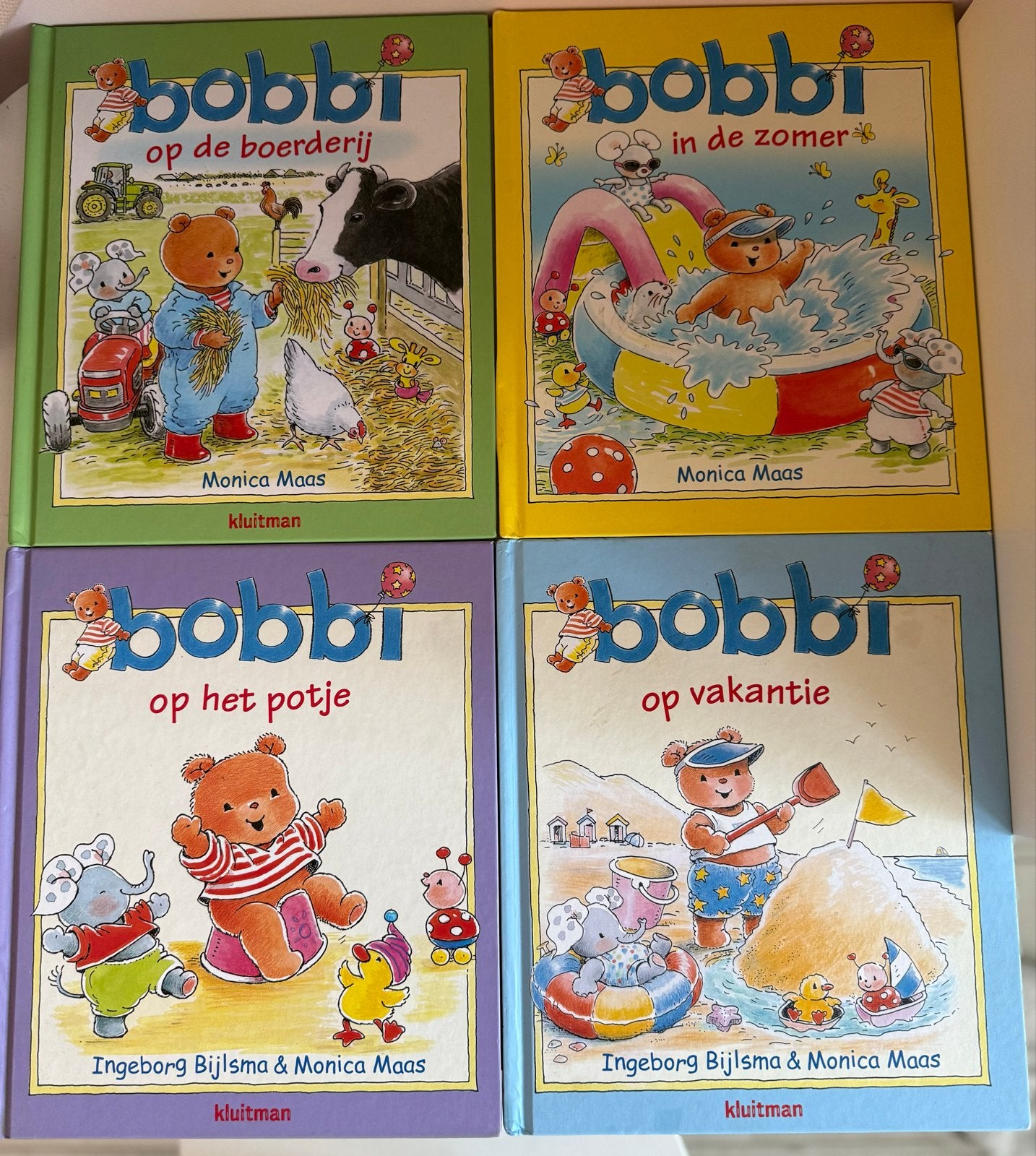 Bobbi Boekjes - 4-delige set (Op de boerderij, In de zomer,, Ophalen of Verzenden, Gelezen, 2 tot 3 jaar