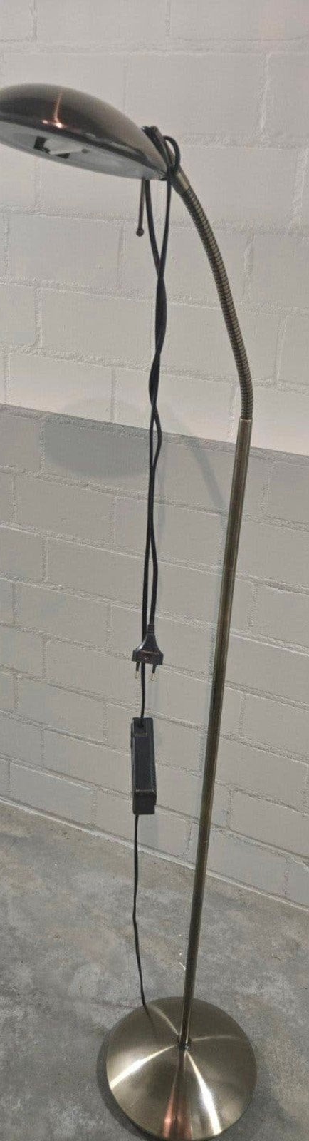 Staande lamp leeslamp vloerlamp messing, Ophalen, Zo goed als nieuw, Metaal, 150 tot 200 cm
