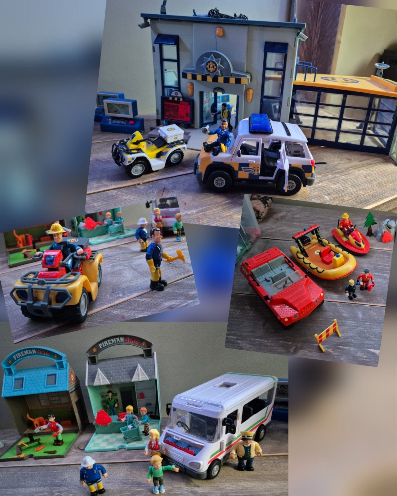 Grote Brandweerman Sam & Politie Speelset - Collector Items, Ophalen of Verzenden, Gebruikt, Jongen of Meisje