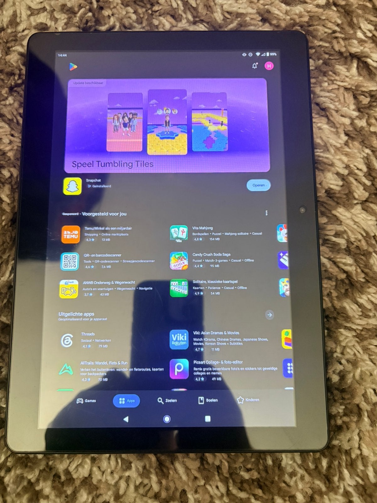 10 inch android tablet, Computers en Software, Ophalen of Verzenden, Zo goed als nieuw, 10 inch, 64 GB