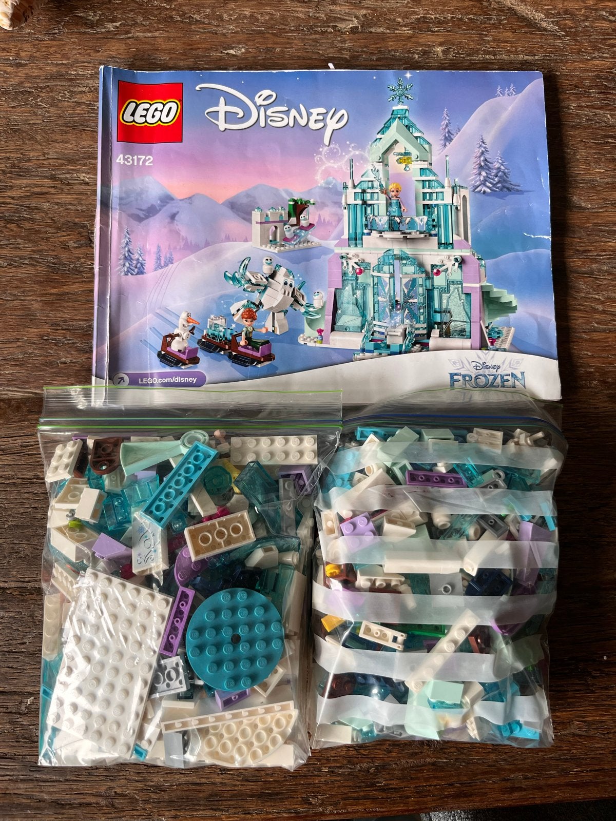 LEGO Disney Frozen 43172 Elsa's Magische Ijspaleis Compleet, Ophalen of Verzenden, Gebruikt