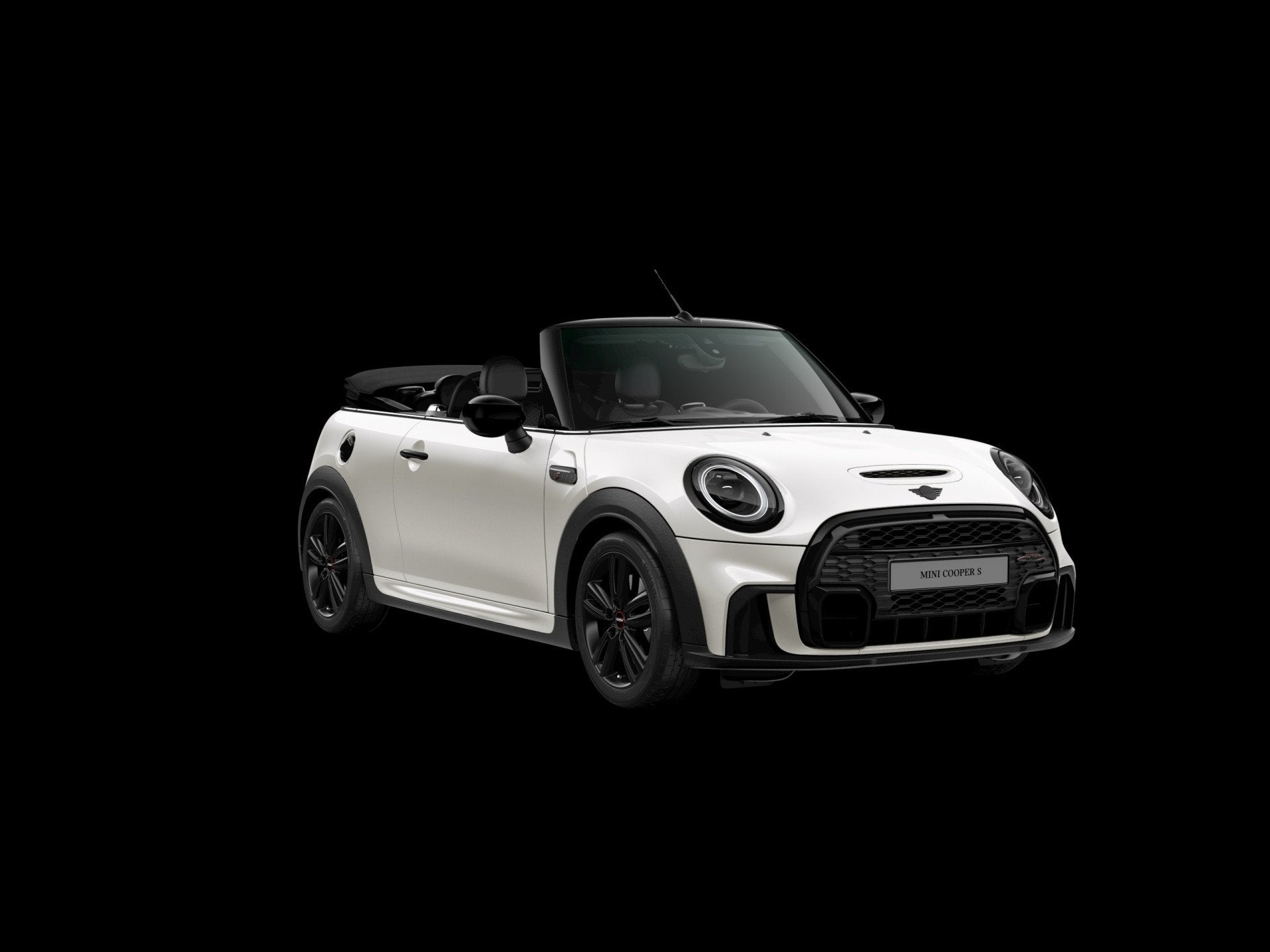 MINI Cabrio 2.0 Cooper S F1 Aut. | JCW-Trim | Navi | Leder |, Auto's, Gebruikt, Zwart, 4 cilinders, 4 stoelen