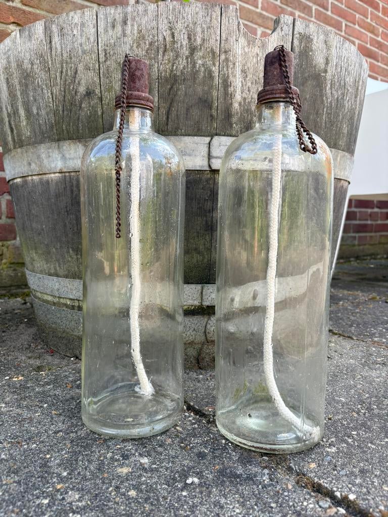 2 flessen  Brocante, Ophalen of Verzenden, Zo goed als nieuw