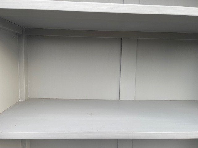 Buffet/vitrinekasten GRIJS landelijke met de handgeschilderd, Nieuw, Ophalen of Verzenden, 3 of 4 laden, 200 cm of meer
