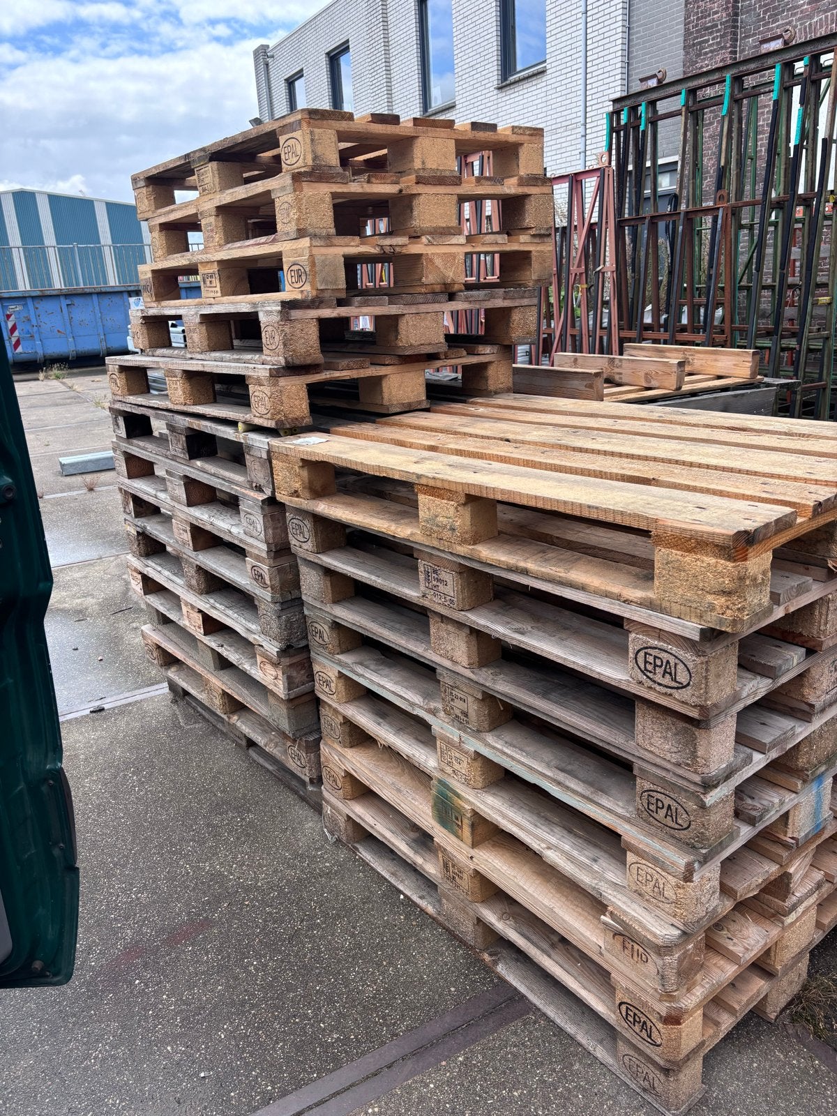 21 EPAL EURO Pallets. 10,- per stuk, Doe-het-zelf en Verbouw, Hout en Planken, Ophalen, Zo goed als nieuw, Pallet, Minder dan 200 cm