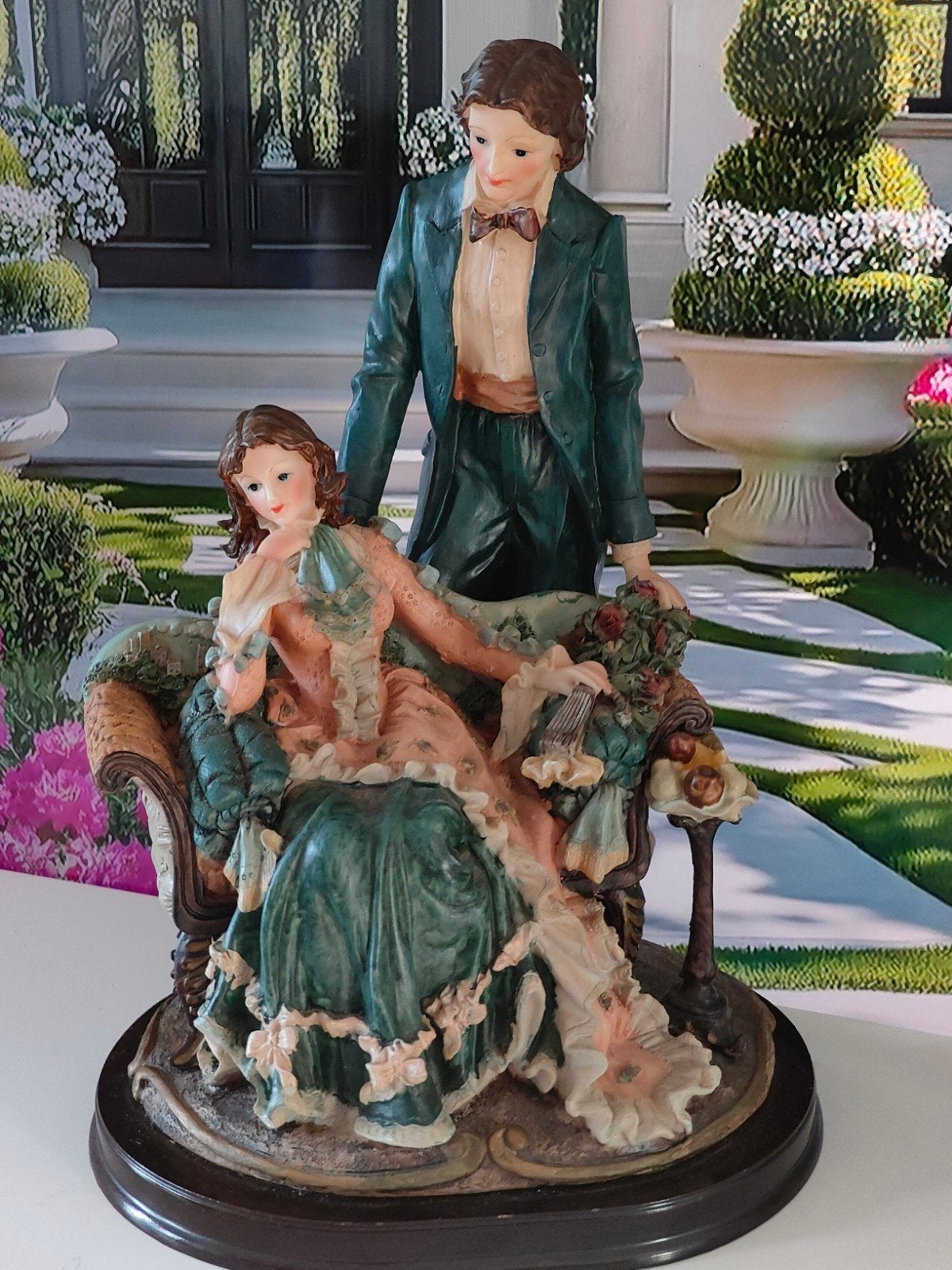 Klassiek decoratief beeld van een man en een vrouw, Ophalen of Verzenden