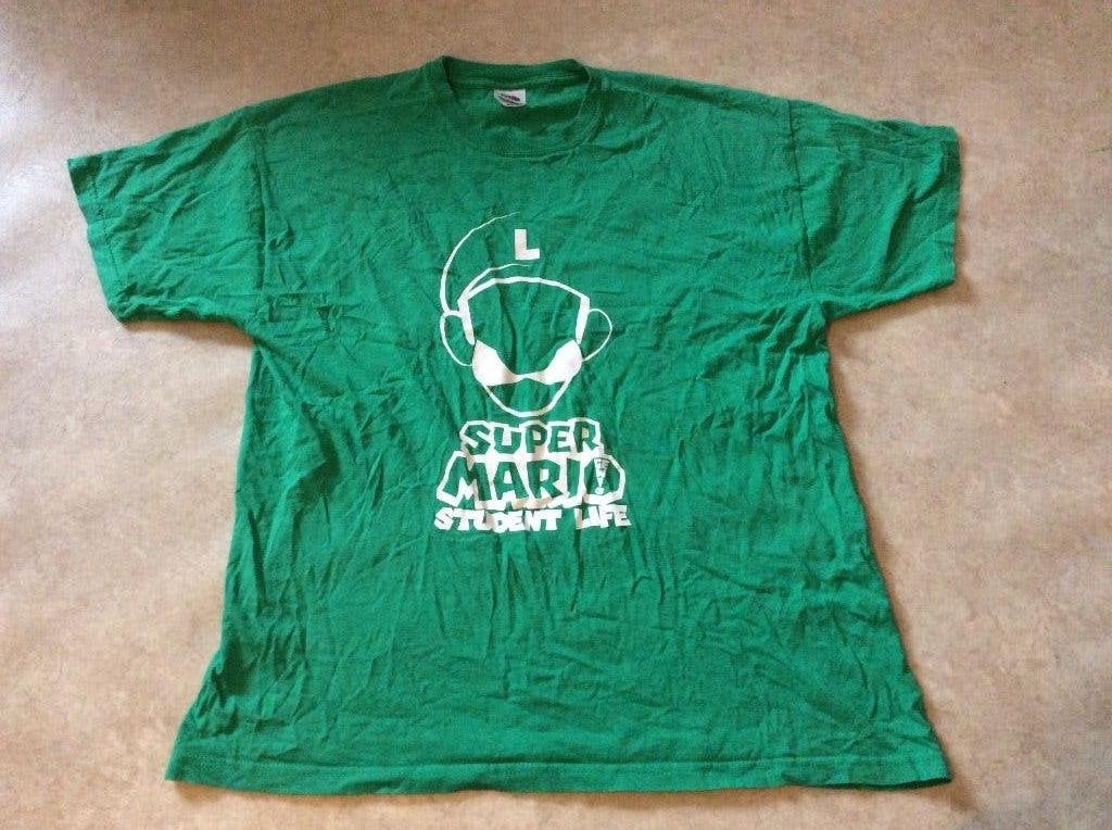 Super Mario Student Life. Luigi groen. maat L., Ophalen of Verzenden, Maat 52/54 (L), Groen, Fruit of the loom