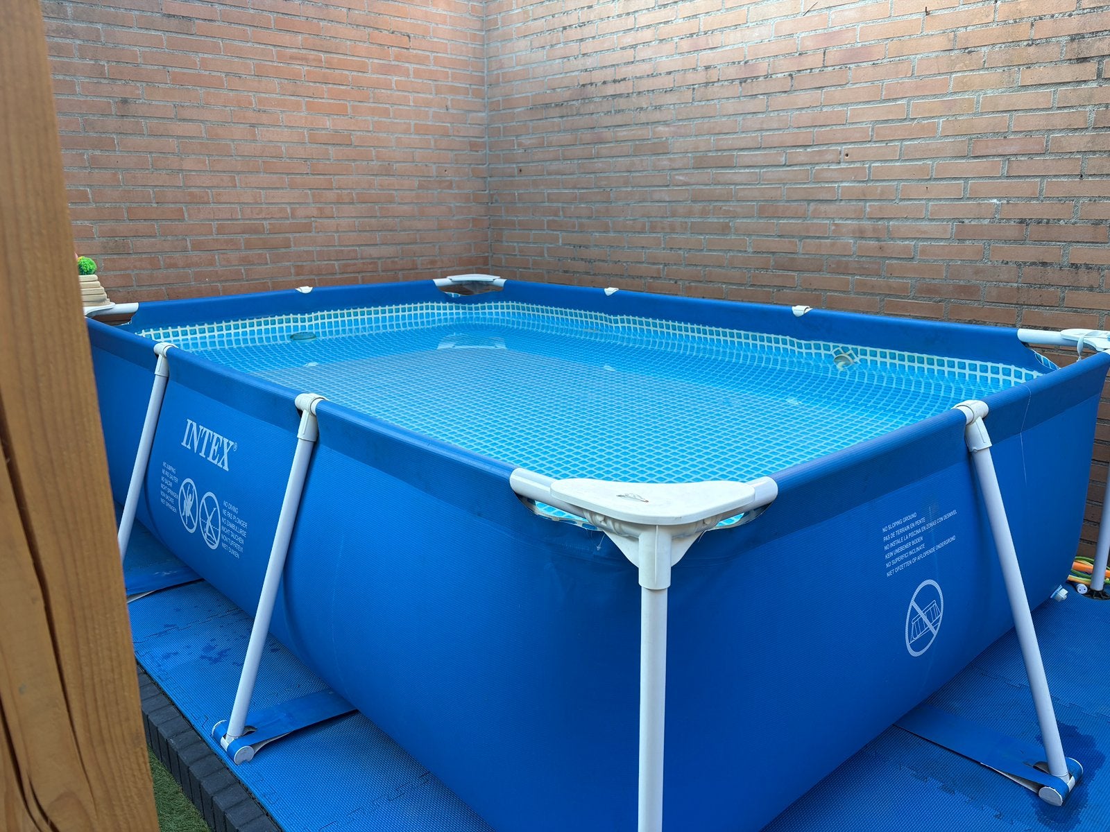 Intex liner + frame zonder koppelstukken (260x160x65), Ophalen, Gebruikt, Minder dan 80 cm, Minder dan 200 cm