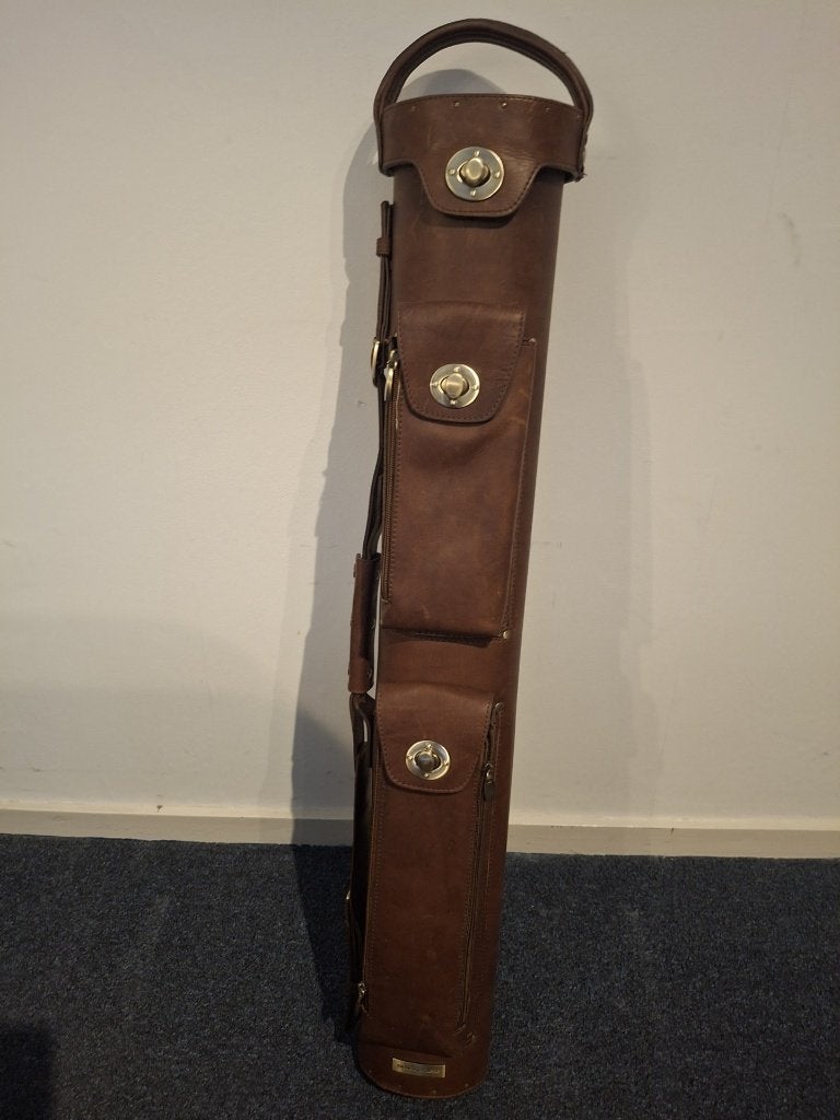 Leren Tango foudraal / keu case, Sport en Fitness, Biljarten en Poolen, Ophalen of Verzenden, Zo goed als nieuw, Keu of Ballen