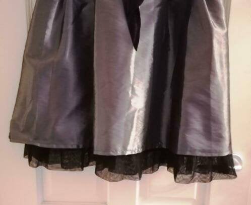 Vero Moda cocktail jurk donker zilver glimmend mt 38 20036, Maat 38/40 (M), Ophalen of Verzenden, Zo goed als nieuw, Vero Moda