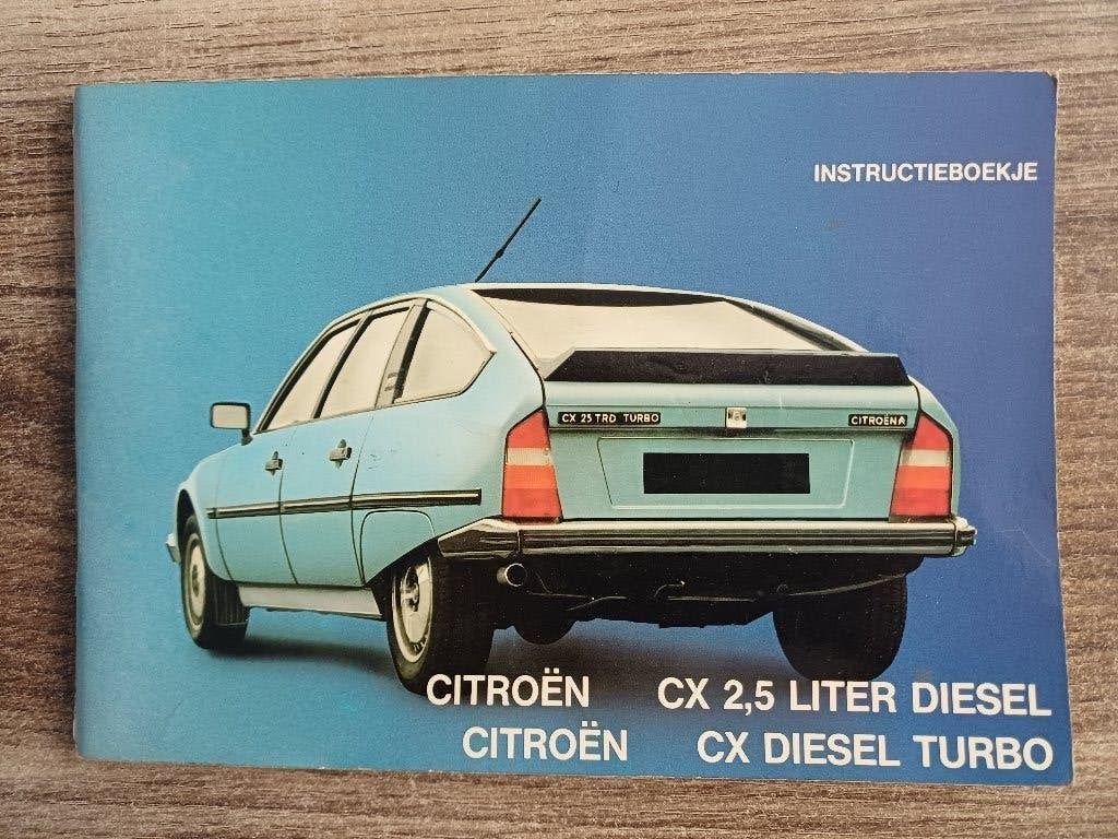 Citroen CX instructieboekje, Ophalen of Verzenden, Gelezen, Citroën