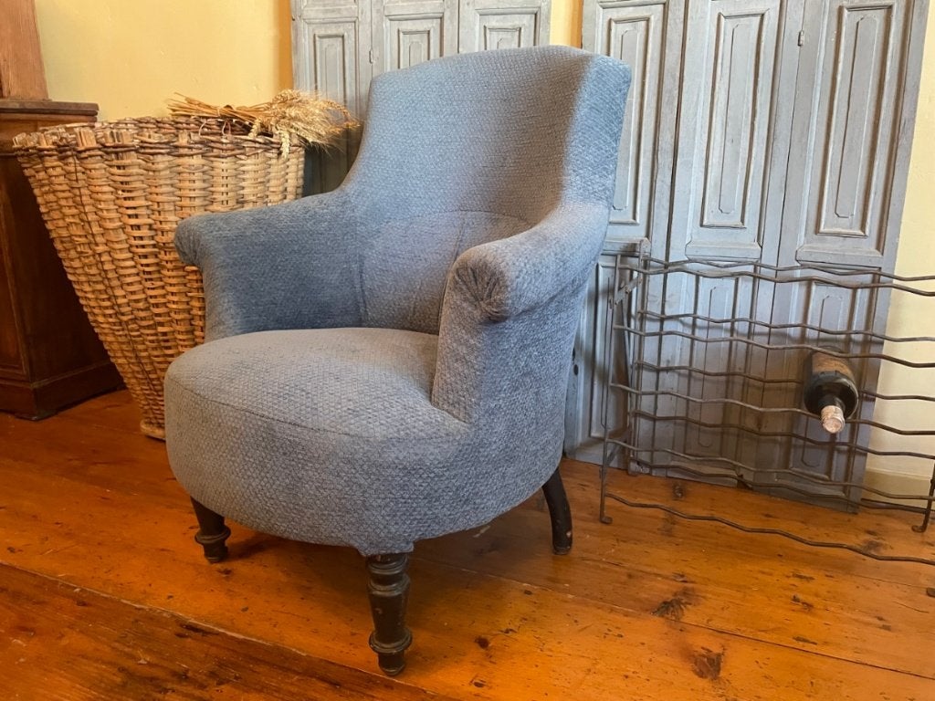 Stoel armstoel Fauteuil Biedermeier 1880  Klein model Frans, Ophalen