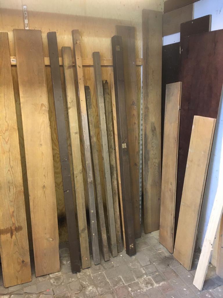 Hout, Tuin en Terras, Palen, Balken en Planken, Ophalen, Gebruikt, Minder dan 180 cm, Planken