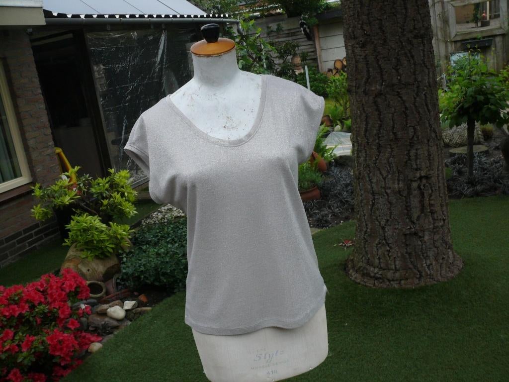ONLY glitter shirt maat M als nieuw, Maat 38/40 (M), Ophalen of Verzenden, Zo goed als nieuw, Korte mouw