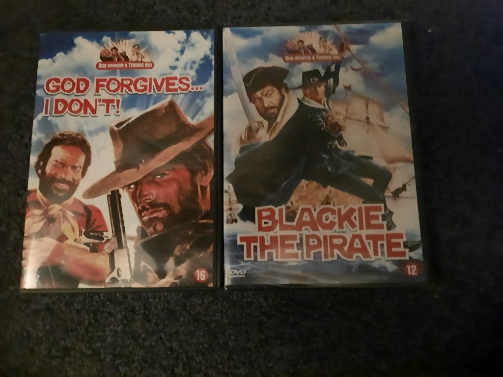 BLACKIE THE PIRATE! Komedie met Bud Spencer Op VIDEO!, Vanaf 12 jaar, Verzenden, Zo goed als nieuw, Actiekomedie