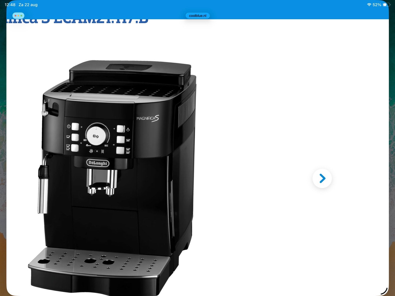 De longhi magnefica S koffie machine nieuw in de doos., Ophalen, Nieuw, Zwart