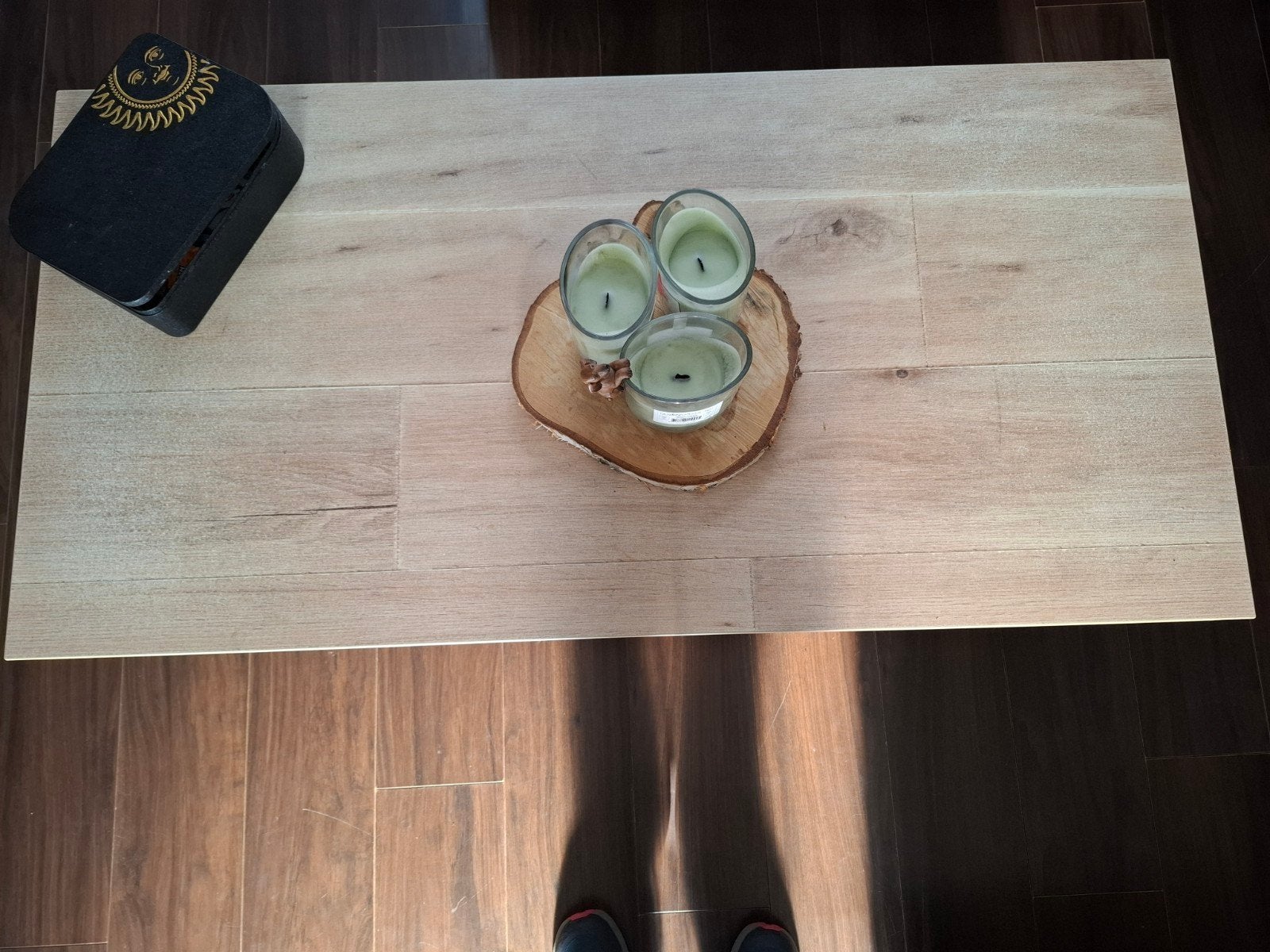 robuuste eettafel en salontafel, Ophalen, Gebruikt, Modern, Industrieel, 50 tot 100 cm