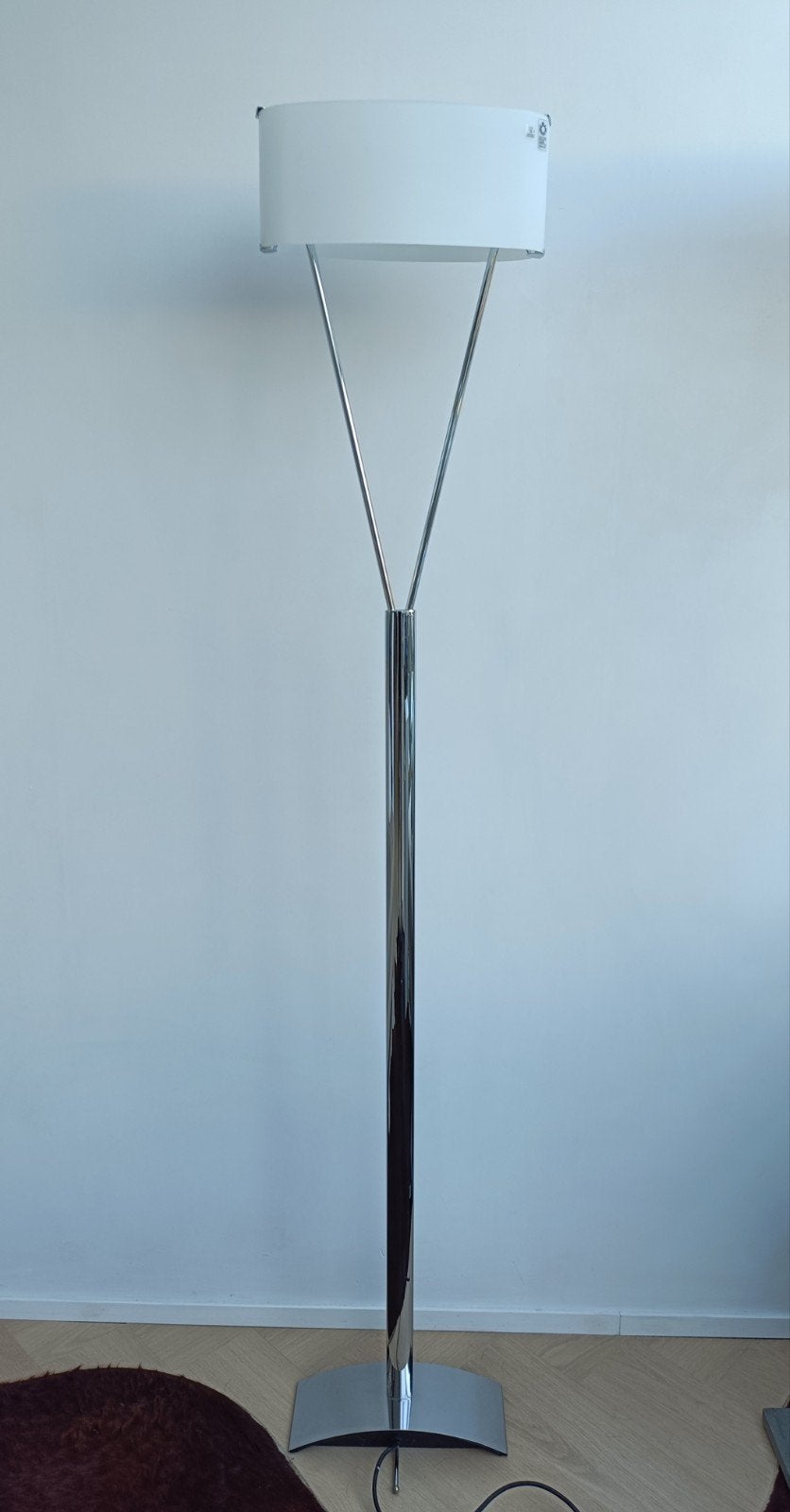 Leucos Vittoria vloerlamp, Ophalen, Zo goed als nieuw, Glas, 150 tot 200 cm