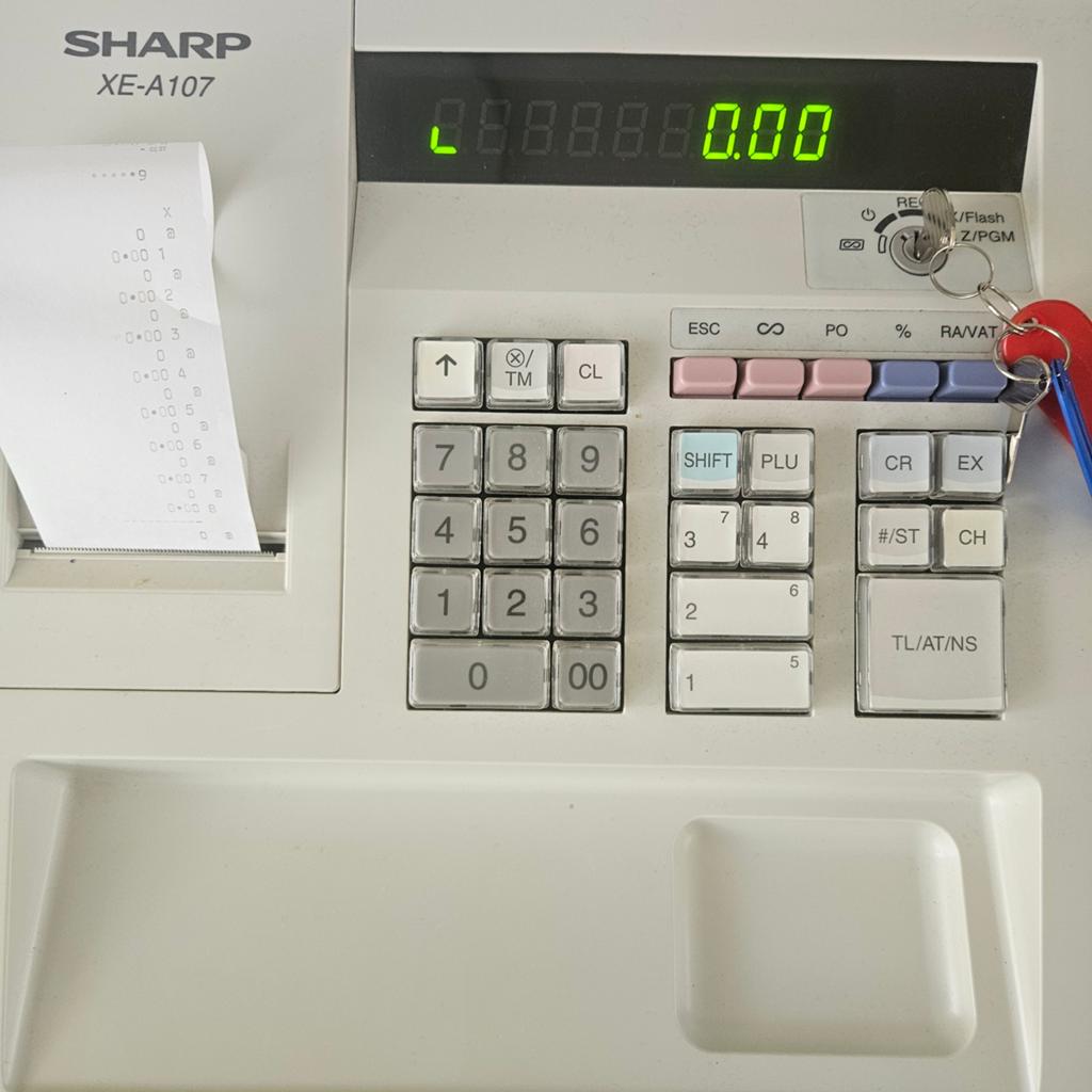 Sharp XE-A107 Kassa - Compact en Functioneel, Ophalen of Verzenden