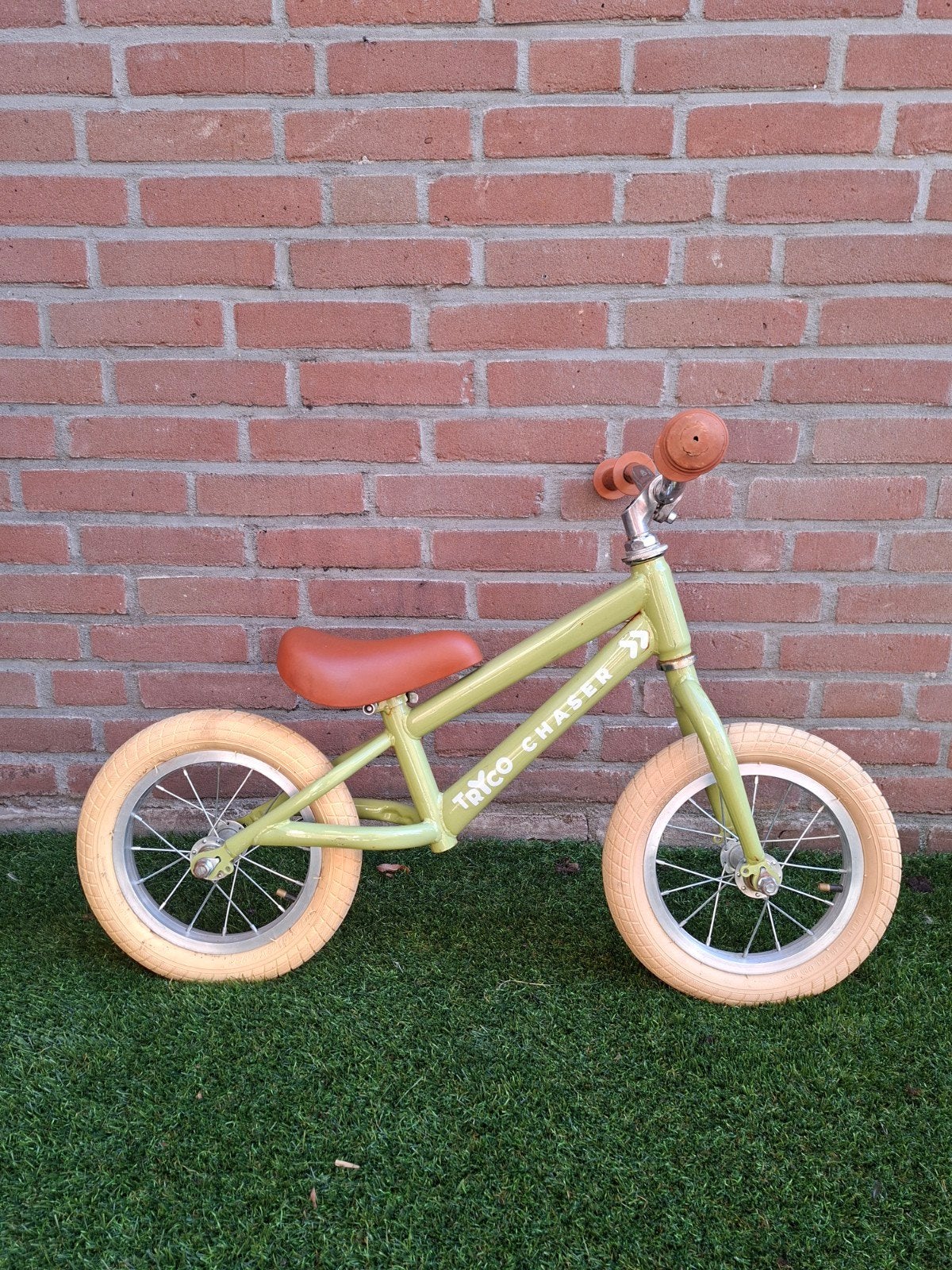 Tryco Chaser loopfiets - Groen, Fietsen en Brommers, Ophalen, Gebruikt, Minder dan 16 inch, Tryco Chaser