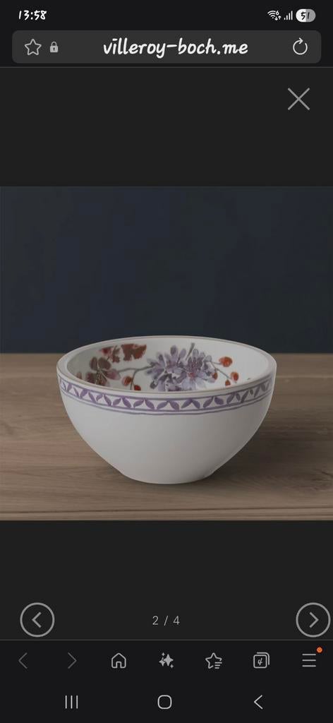 Gevraagd Villeroy en Boch Artesano provencal lavender kommen, Ophalen of Verzenden, Zo goed als nieuw, Kom(men), Overige stijlen