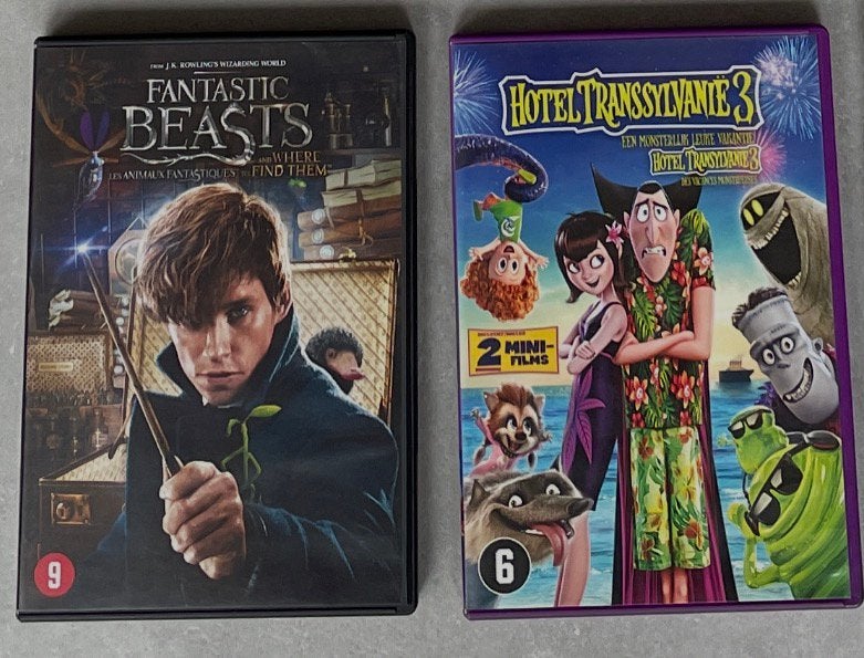 Originele DVD's: Fantastic Beasts & Hotel Transylvania 3, Ophalen of Verzenden, Zo goed als nieuw