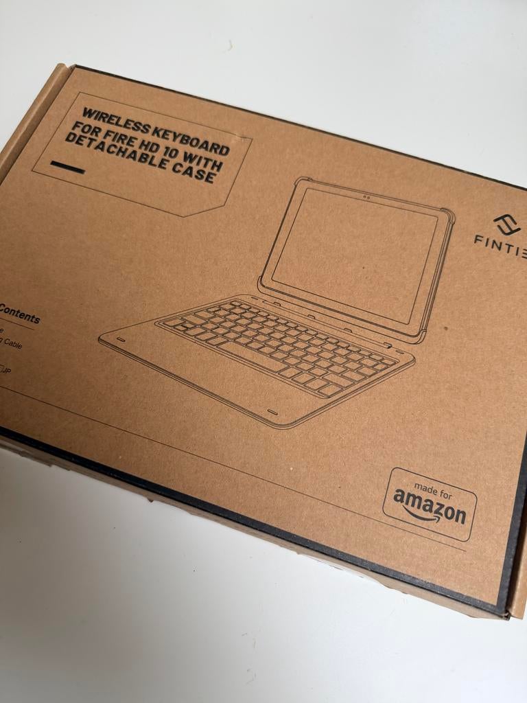 Draadloos toetsenbord voor Fire HD 10 tablet, Computers en Software, Toetsenborden, Nieuw, Qwerty, Draadloos, Ophalen of Verzenden