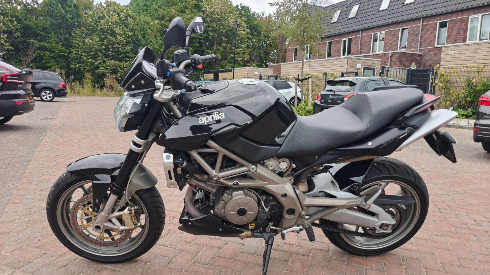 Aprilia Shiver 750 abs - Naked bike met 24.888 km, Motoren, Motoren | Aprilia, 2 cilinders, Gebruikt, Particulier, Meer dan 35 kW