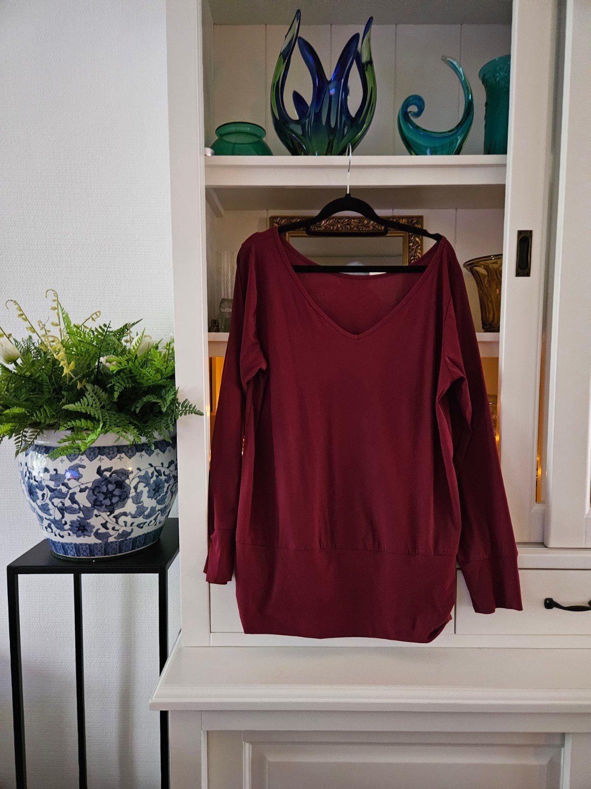 Studio Anneloes Travelstof Two Way Shirt, Kleding | Dames, Ophalen of Verzenden, Zo goed als nieuw, Rood, Shirt of Top