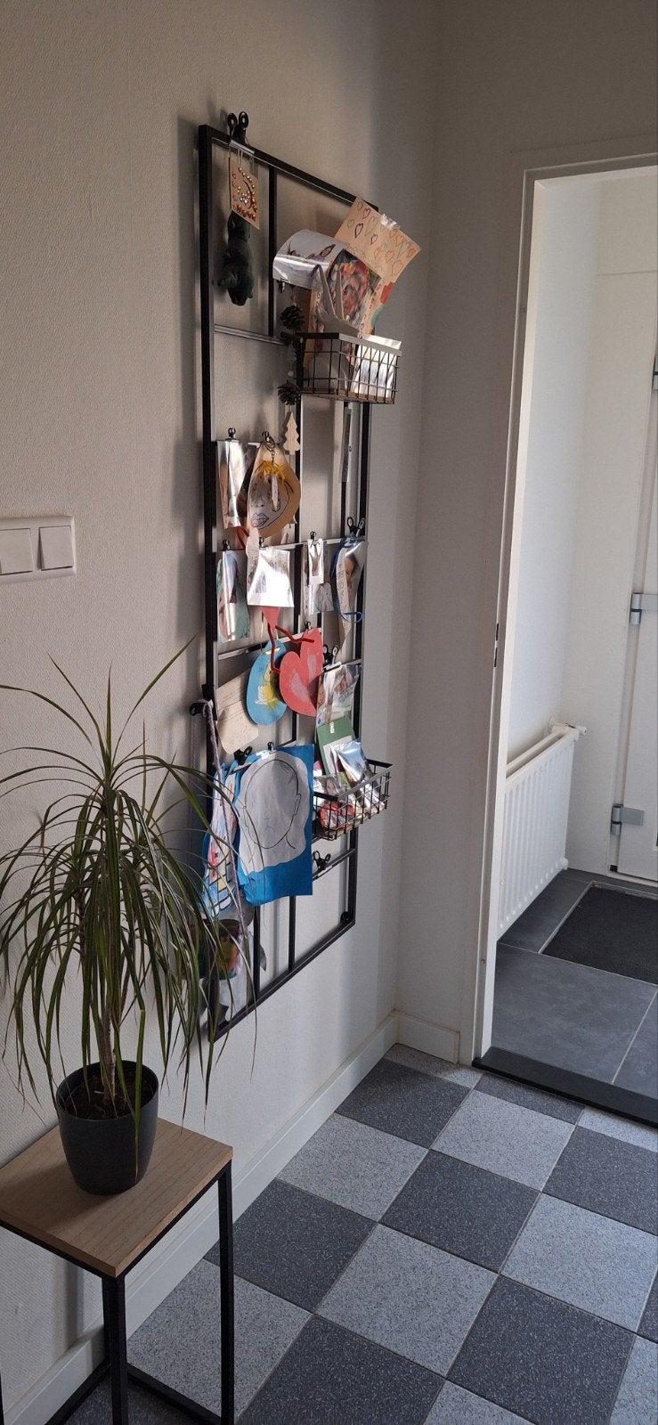 Leuke foto of kinderwerk ophang rek zwart metaal, Ophalen, Zwart, Overige typen