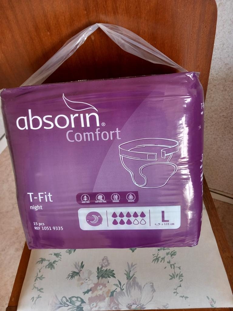 Absorin comfort maat L, Ophalen