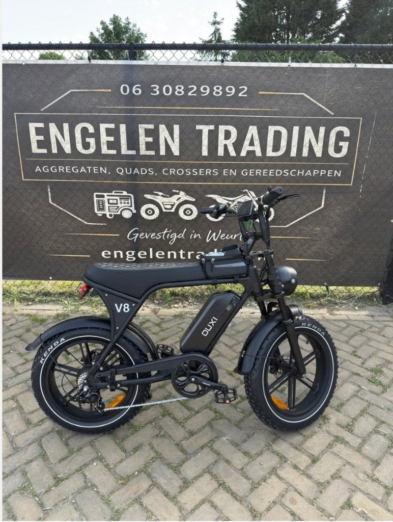 Fatbike v8 ultra nfc alarm gashandel achterzitje nieuw