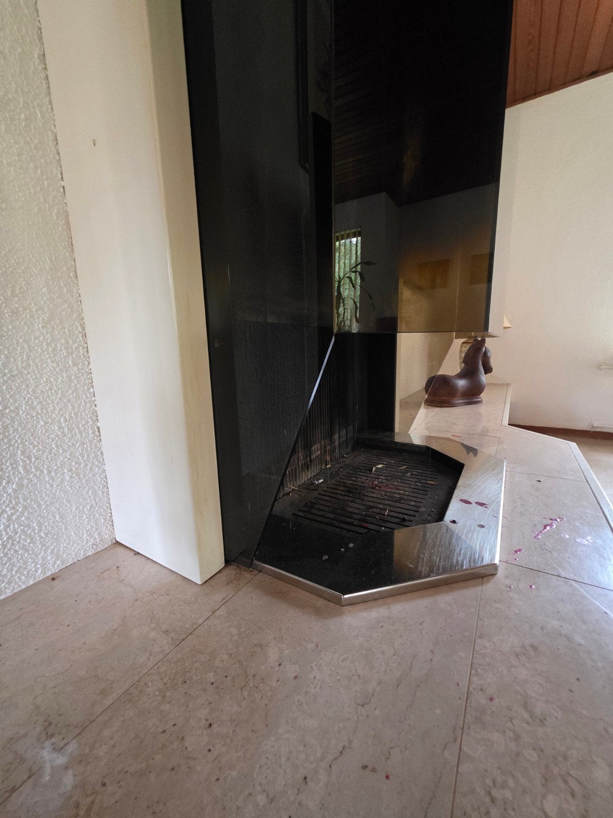 Boley glas schouw haard openhaard sier, Huis en Inrichting, Haarden, Ophalen, Gebruikt, Inbouwhaard, Houthaard