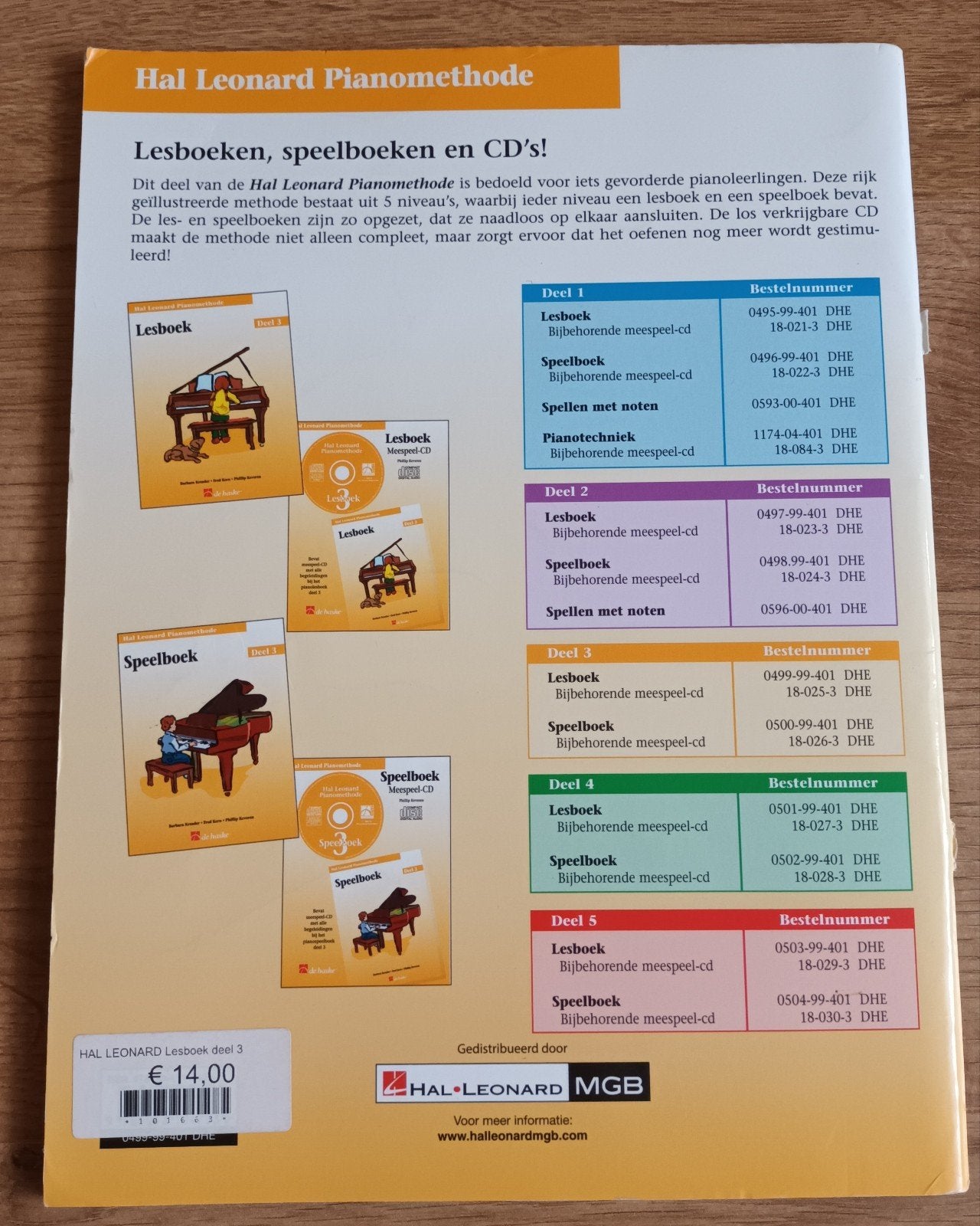 Hal Leonard Pianomethode Lesboek Deel 3, Ophalen of Verzenden, Zo goed als nieuw, Overige niveaus, Barbara Kreader, Fred Kern, Phillip Keveren