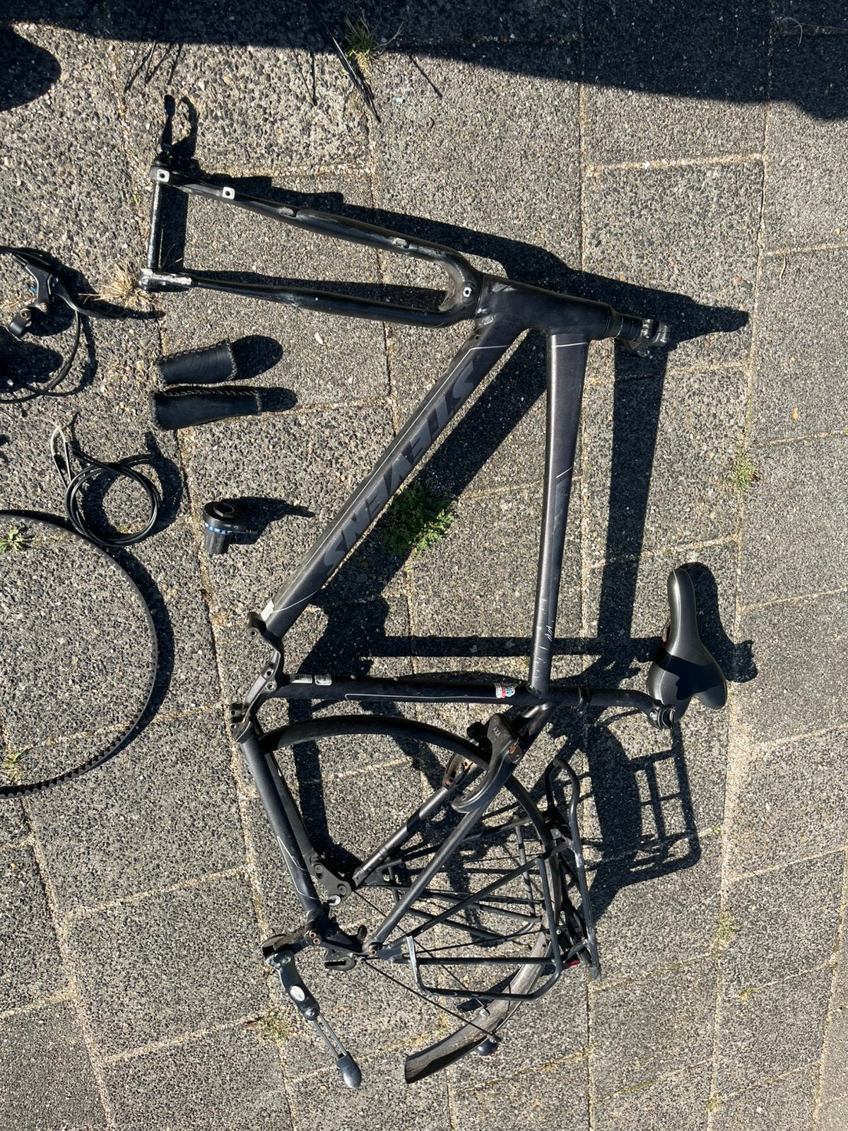 Stevens Pinion 18 Lite frame maat 55 + onderdelen, Gebruikt, Meer dan 20 versnellingen, 53 tot 57 cm, Ophalen
