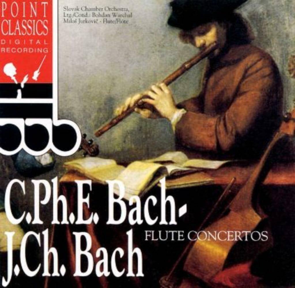 c.ph e.bach-j.ch bach flute concertos"", Klassiek, Ophalen of Verzenden, Zo goed als nieuw, Inclusief doosje