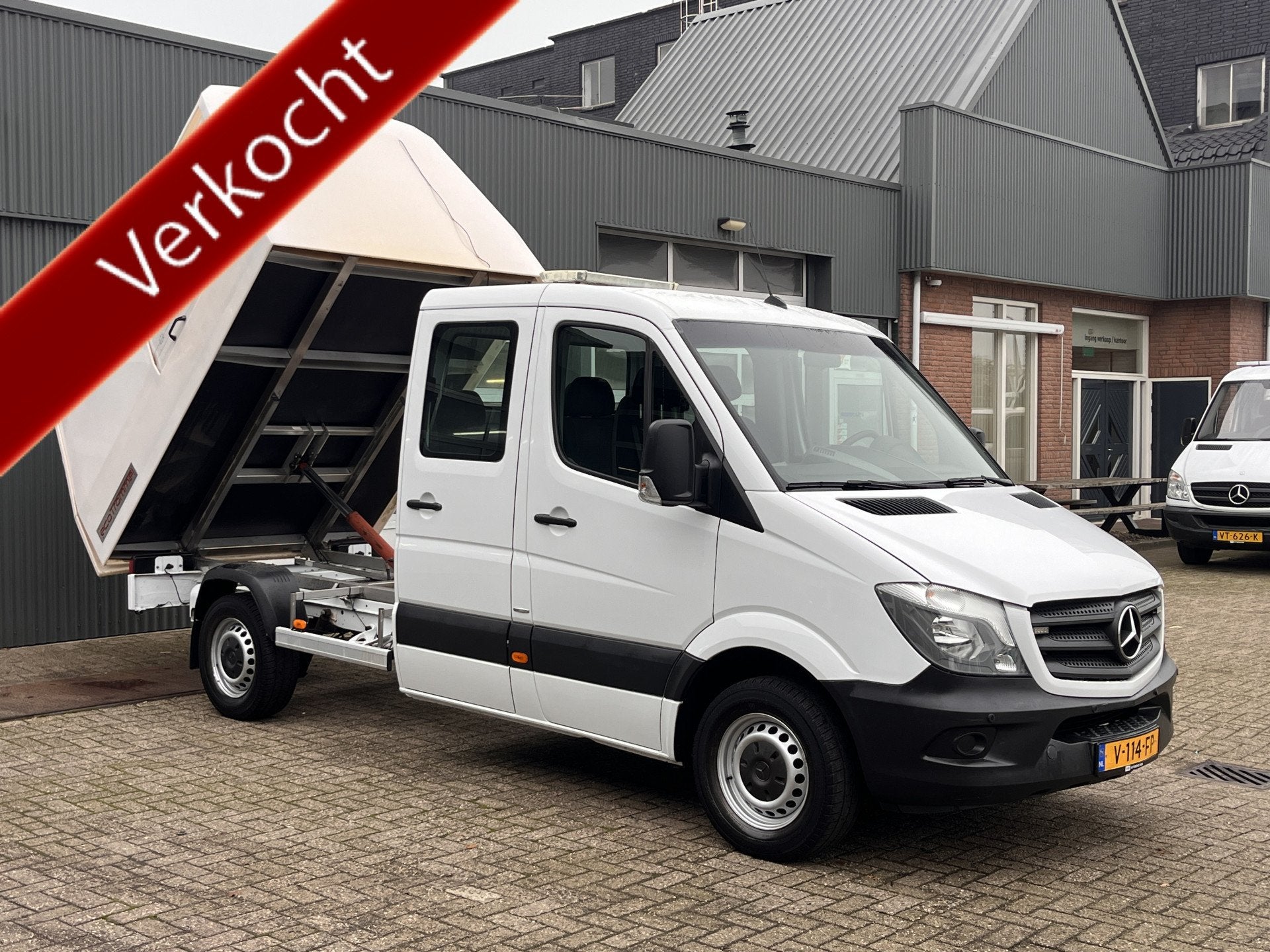 Mercedes-Benz Sprinter 311 2.2 CDI 366 DC Automaat Veegvuilk, Auto's, Gebruikt, 4 cilinders, Bedrijf, Diesel