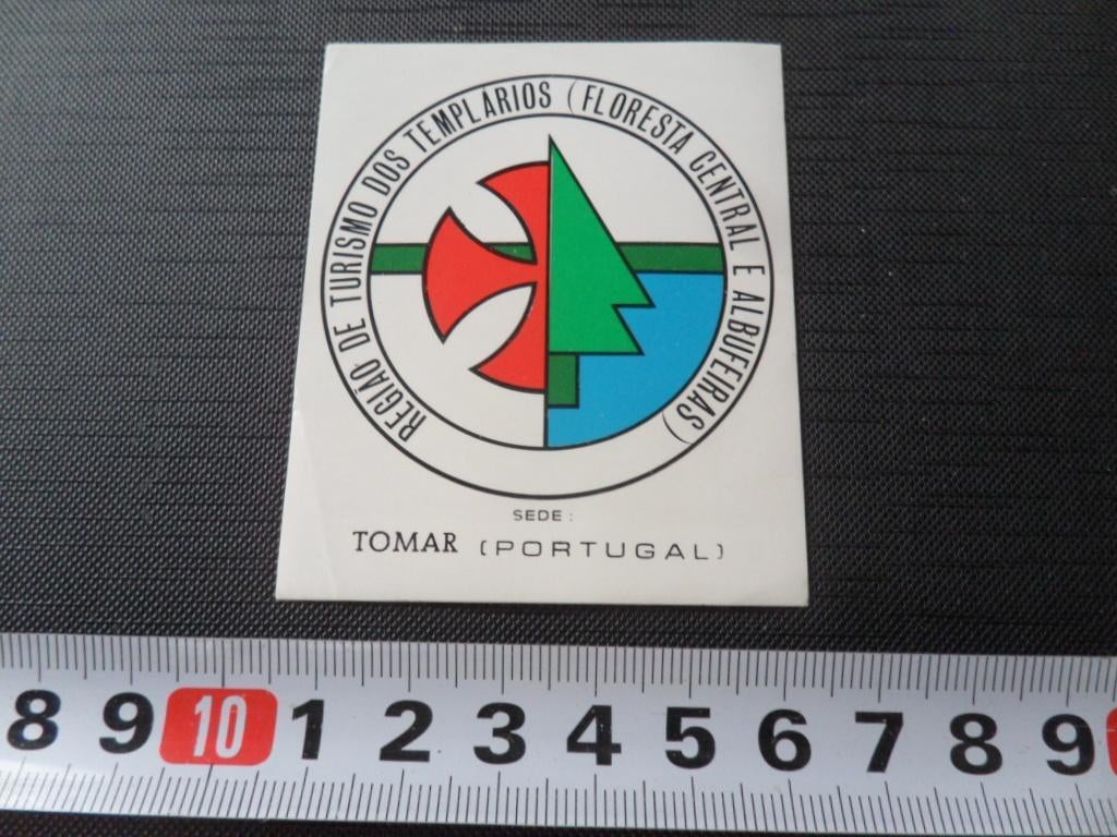 sticker Portugal Tomar Regiao de turismo Templarios, Ophalen, Zo goed als nieuw
