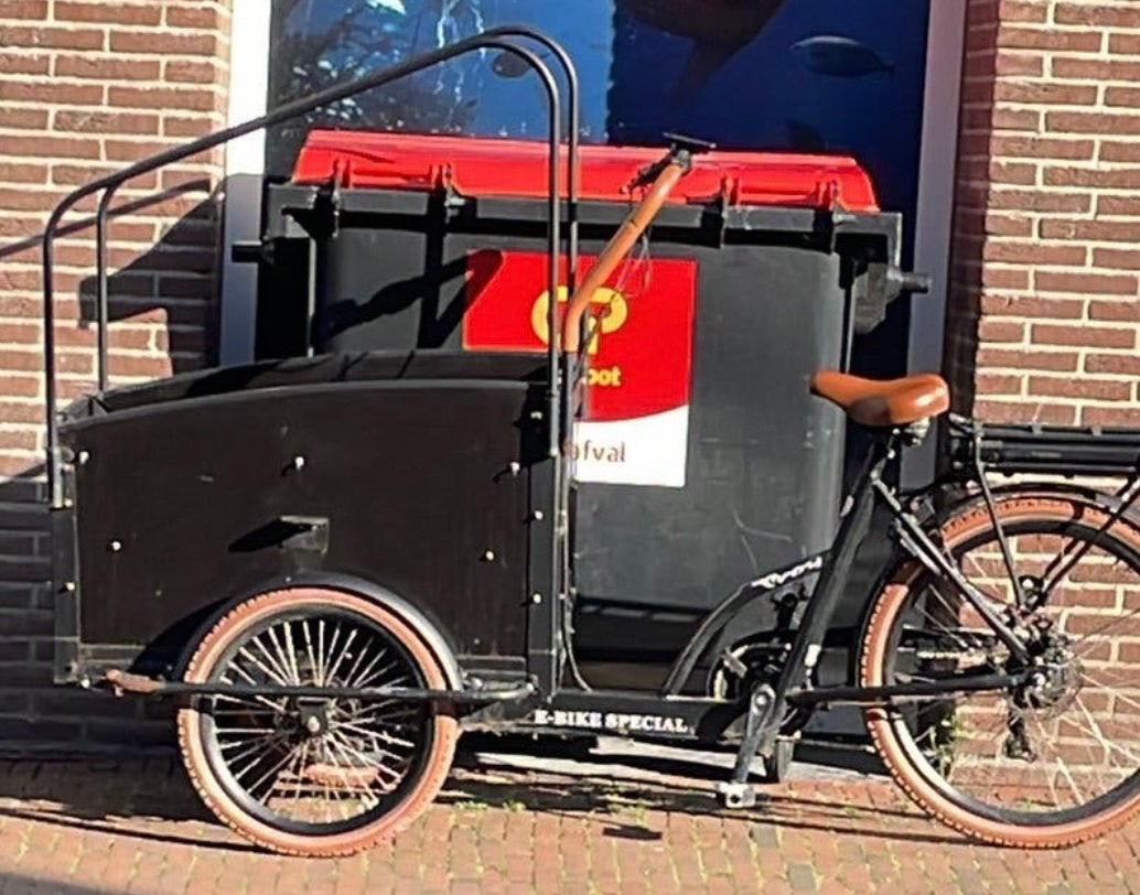 TROY ELEKTRISCHE BAKFIETS, Fietsen en Brommers, Ophalen, Zo goed als nieuw, 50 km per accu of meer, Overige merken