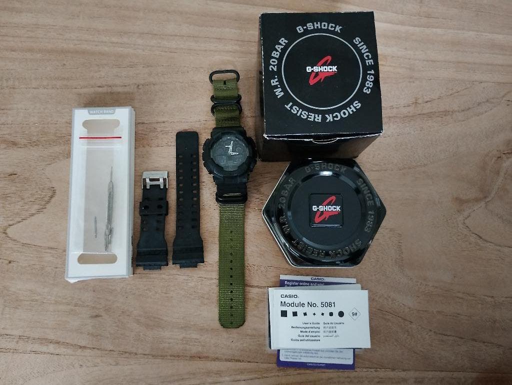 G shock horloge GA 100 1A1ER, Casio, Kunststof, Gebruikt, Polshorloge