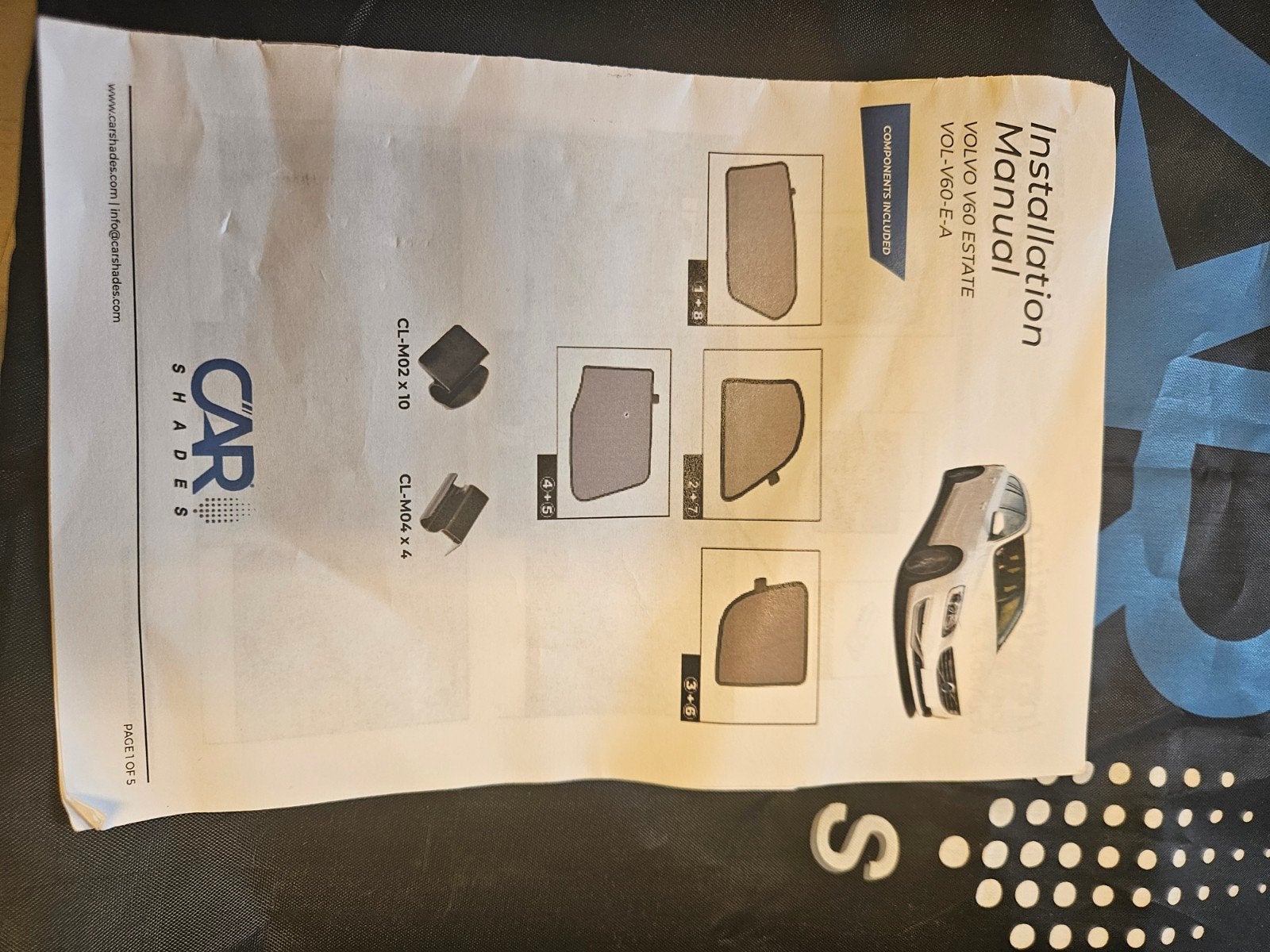 Car Shades zonneschermen Volvo V60 2010-2018, Ophalen of Verzenden, Zo goed als nieuw