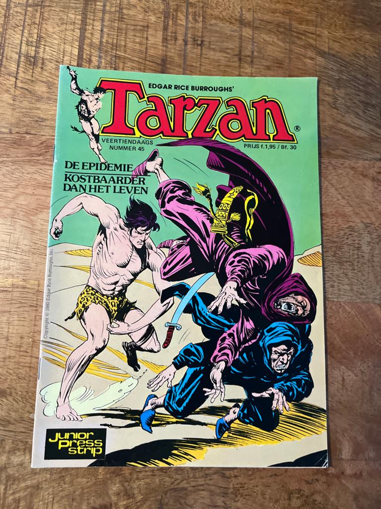 Tarzan Junior Press Strip - Nummer 45, Boeken, Stripboeken, Gelezen, Eén stripboek, Ophalen of Verzenden