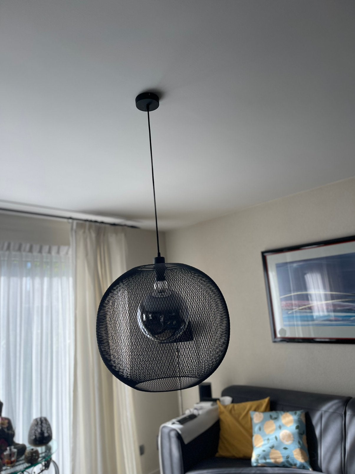 Hanglamp, Ophalen, Zo goed als nieuw, Metaal, E27 (groot)