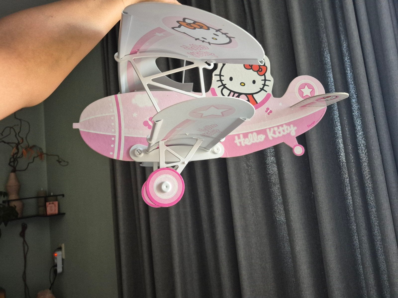 Hello Kitty Vliegtuig Hanger - Roze Decoratie, Ophalen, Gebruikt, Meisje
