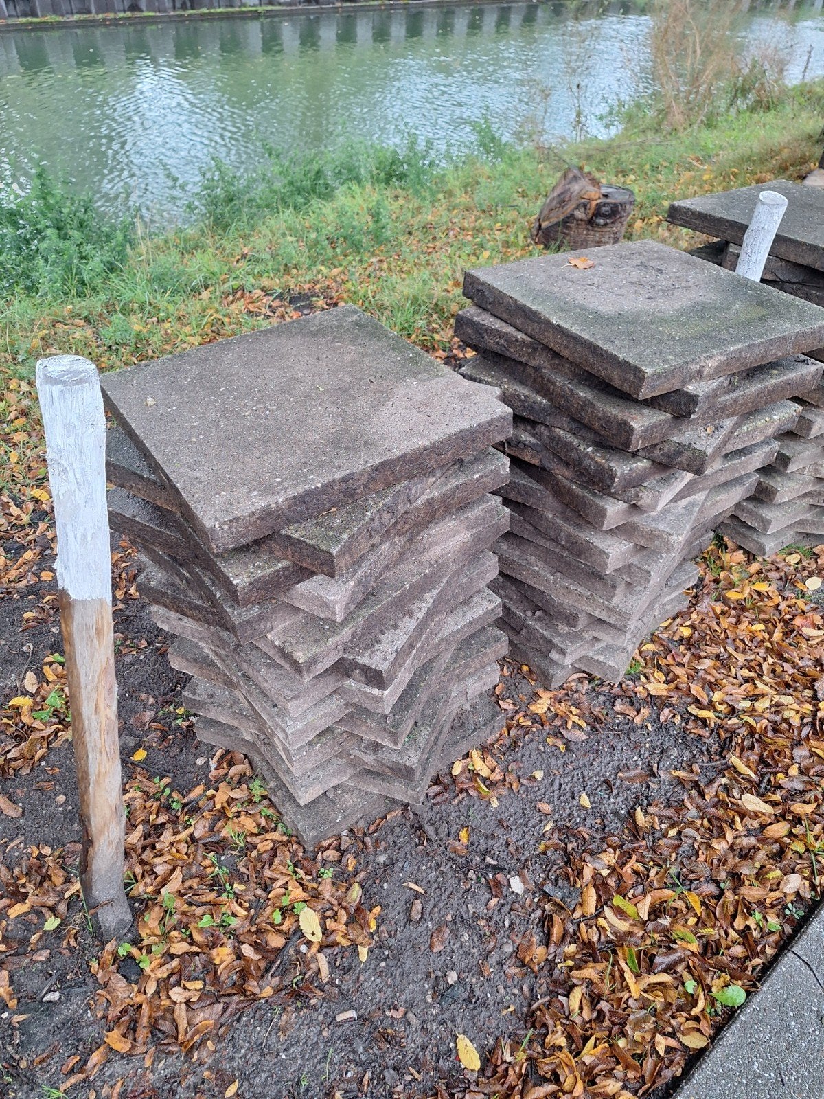 oud Hollandse tegel 50x50, Tuin en Terras, Ophalen, Beton, Terrastegels