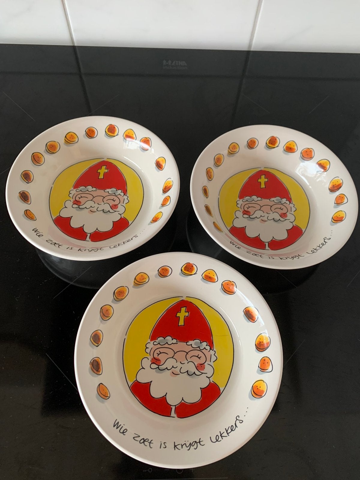Blond sinterklaas schaaltjes, Ophalen of Verzenden, Zo goed als nieuw